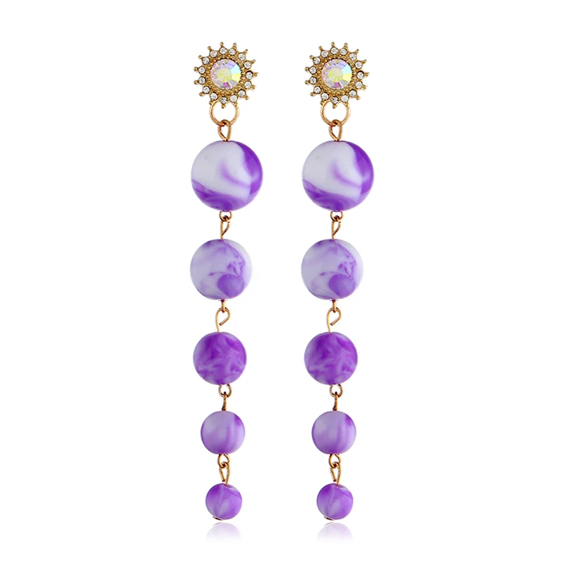 Fashion hot sale Brincos jewelry Bohemian metal Rhinestone Ball colored long tassel earrings for women Colorblock Drop Earrings
Fashion hot sale Brincos jewelry Bohemian metal Rhinestone Ball colored long tassel earrings for women Colorblock Drop Earrings