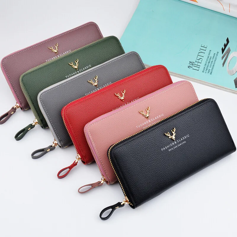 Brand Designer Leather Phone Wallets Women Purses Long Zipper Red Coin Wallet Female Money Bag Credit Card Holder Clutch Wallets
Brand Designer Leather Phone Wallets Women Purses Long Zipper Red Coin Wallet Female Money Bag Credit Card Holder Clutch Wallets