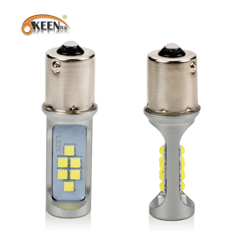 OKEEN 1156 Turn Signal Lamp BA15S P21W LED Bulb R5W R10W Car Fog Light 12SMD 3535LED 1200LM LED car light White Yellow Red 2pcs
OKEEN 1156 Turn Signal Lamp BA15S P21W LED Bulb R5W R10W Car Fog Light 12SMD 3535LED 1200LM LED car light White Yellow Red 2pcs
