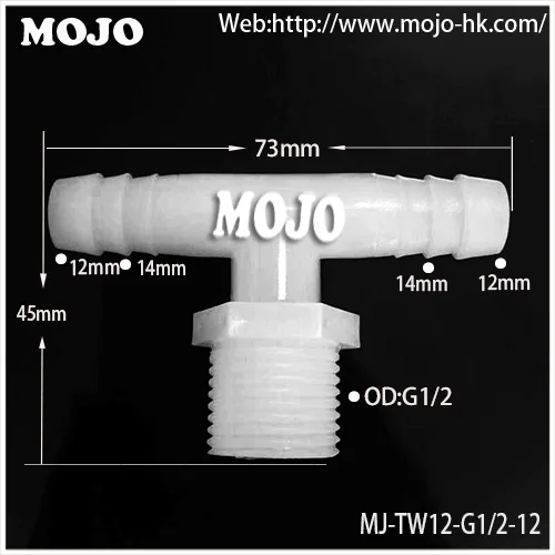 2020 Free shipping!(10pcs/Lots) MJ-TW12-G1/2-12 pipe joint 10mm to Thread diameter: G1/2" Tee pipe connectors
2020 Free shipping!(10pcs/Lots) MJ-TW12-G1/2-12 pipe joint 10mm to Thread diameter: G1/2" Tee pipe connectors