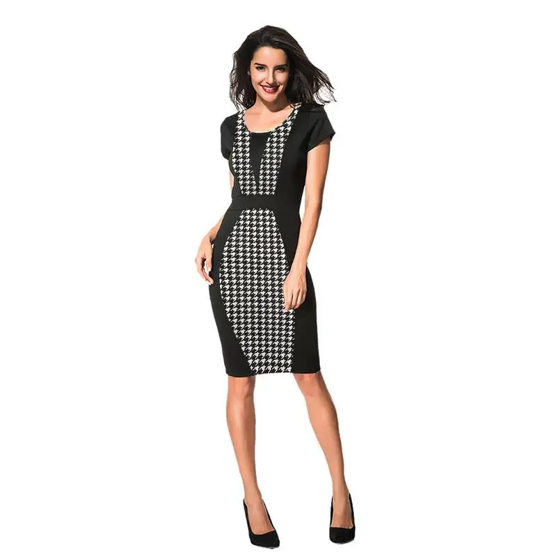 Black Thousand Birds Women Strike Color O Collar High Waist Print Stitch Stretch Slim Pants Hand dress Pants Professional dress
Black Thousand Birds Women Strike Color O Collar High Waist Print Stitch Stretch Slim Pants Hand dress Pants Professional dress