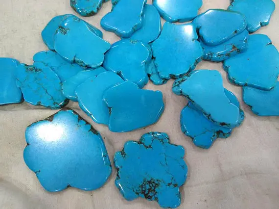 Wholesale 20pcs Turquoise Stone 15-30mm Slab Freeform Blue Turquoise Cabochons Turquoise Jewelry
Wholesale 20pcs Turquoise Stone 15-30mm Slab Freeform Blue Turquoise Cabochons Turquoise Jewelry