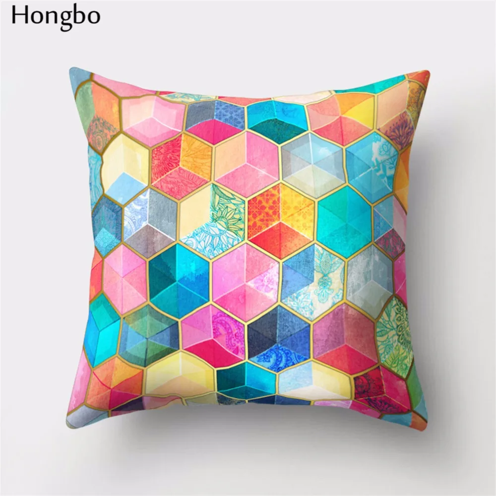 Hongbo 1 Pcs Colorful Marble Geometric Printed Pillowcase Cushion Cover Bed Pillow Case Home Decor for Car Sofa
Hongbo 1 Pcs Colorful Marble Geometric Printed Pillowcase Cushion Cover Bed Pillow Case Home Decor for Car Sofa