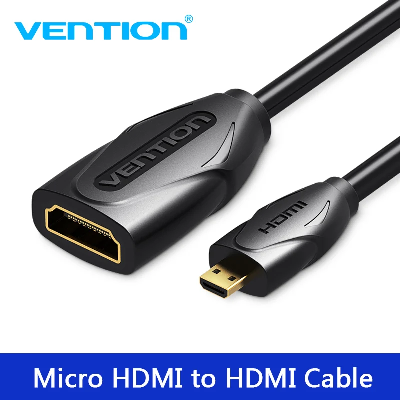 Vention Micro HDMI to Female Extension Cable Type D Male A Adatper M/F Converter for Phone | Электроника