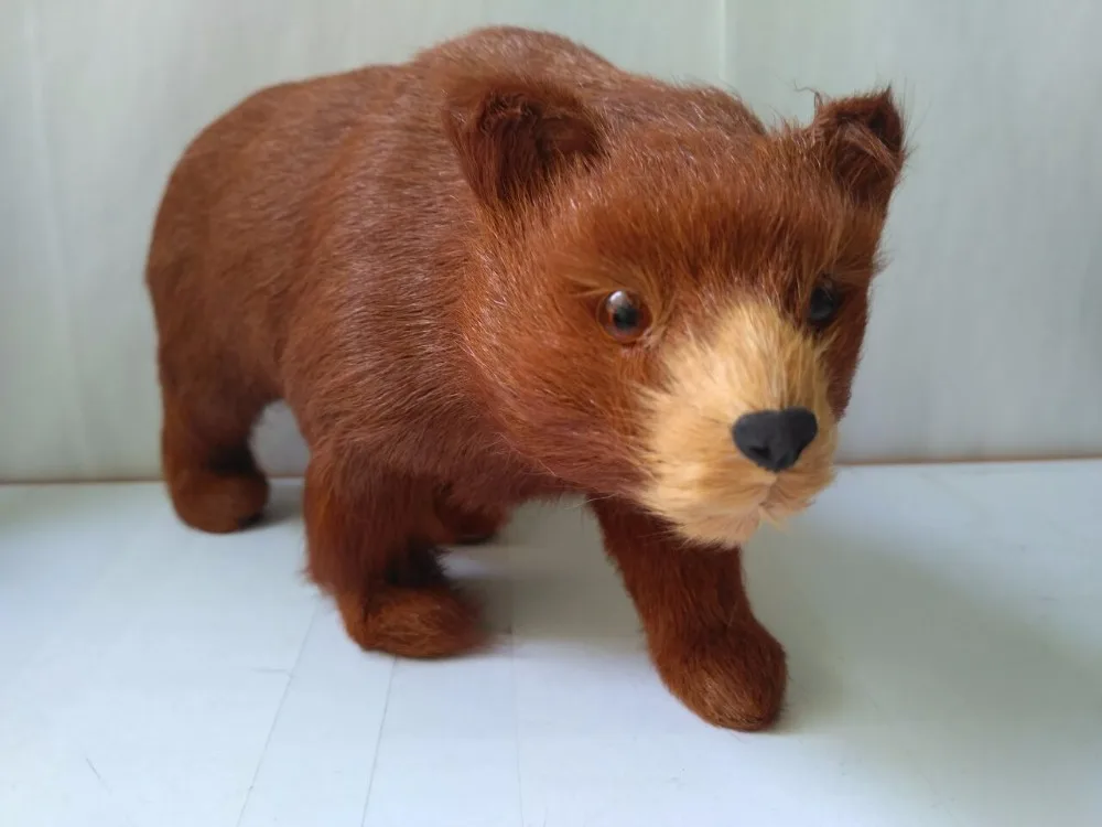 large 24x9x11cm simulation brown bear plastic&furs model handicraft prop home decoration gift d2510
large 24x9x11cm simulation brown bear plastic&furs model handicraft prop home decoration gift d2510