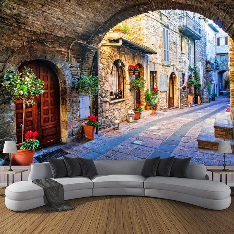 Custom Self-adhesive Mural Wallpaper Small Town Street View 3D Space Photo Wall Paper For Living Room Bedroom Sticker Waterproof
Custom Self-adhesive Mural Wallpaper Small Town Street View 3D Space Photo Wall Paper For Living Room Bedroom Sticker Waterproof