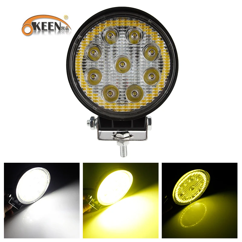 OKEEN 27W Offroad LED Work Light Bar Spoting Flood LED Light Bar for Jeep 4x4 Car 4WD SUV ATV Truck Motorcycle Light Bar 12V
OKEEN 27W Offroad LED Work Light Bar Spoting Flood LED Light Bar for Jeep 4x4 Car 4WD SUV ATV Truck Motorcycle Light Bar 12V