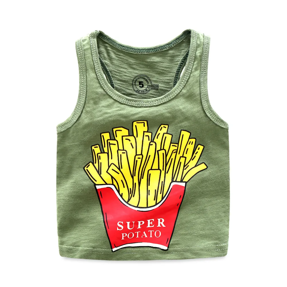 children Summer Sleeveless T-shirt Cartoon Banana Lion cotton Top The I-shaped vest Boys girls baby tees kids clothing clothes
children Summer Sleeveless T-shirt Cartoon Banana Lion cotton Top The I-shaped vest Boys girls baby tees kids clothing clothes