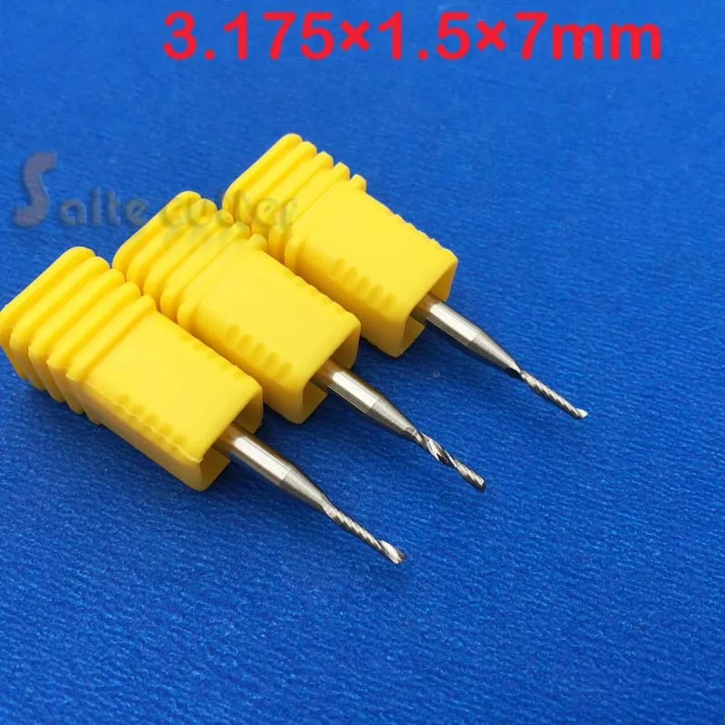 3pcs HQ AAA 3.175x 1.5x 7mm Solid Carbide CNC Drill Bit Set Milling Tools EndMill Single Flute Spiral Router Bits 1/8''
3pcs HQ AAA 3.175x 1.5x 7mm Solid Carbide CNC Drill Bit Set Milling Tools EndMill Single Flute Spiral Router Bits 1/8''