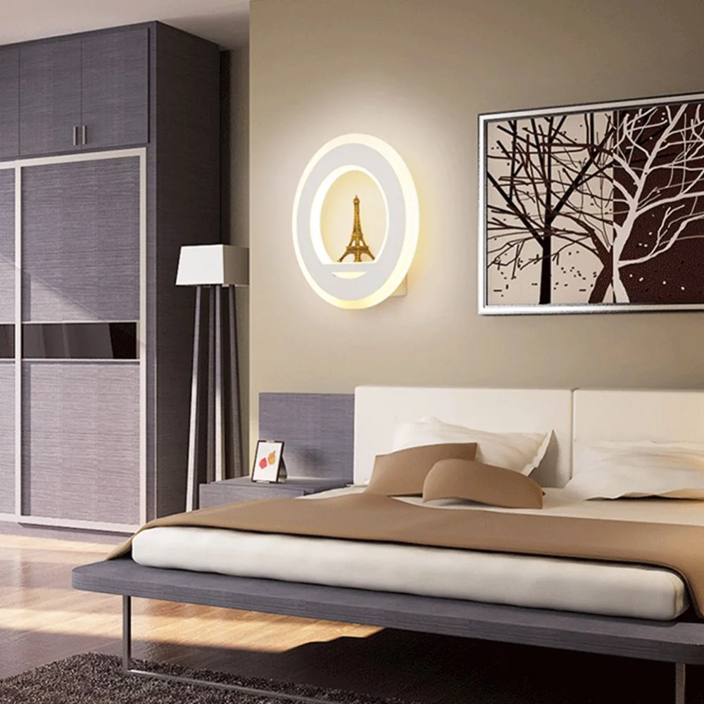 Modern LED Wall Light 15W 85-265V LED Diode Glass Wall Lamp With Eiffel Tower Foyer Living Room Bedroom Bedside Decor Lighting
Modern LED Wall Light 15W 85-265V LED Diode Glass Wall Lamp With Eiffel Tower Foyer Living Room Bedroom Bedside Decor Lighting