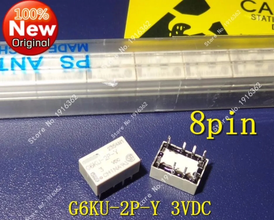 10pcs/Lot Relay G6KU-2P-Y-3VDC G6KU-2P-Y-4.5VDC G6KU-2P-Y-5VDC G6KU-2P-Y-12VDC G6KU-2P-Y-24VDC 8 in line type
10pcs/Lot Relay G6KU-2P-Y-3VDC G6KU-2P-Y-4.5VDC G6KU-2P-Y-5VDC G6KU-2P-Y-12VDC G6KU-2P-Y-24VDC 8 in line type