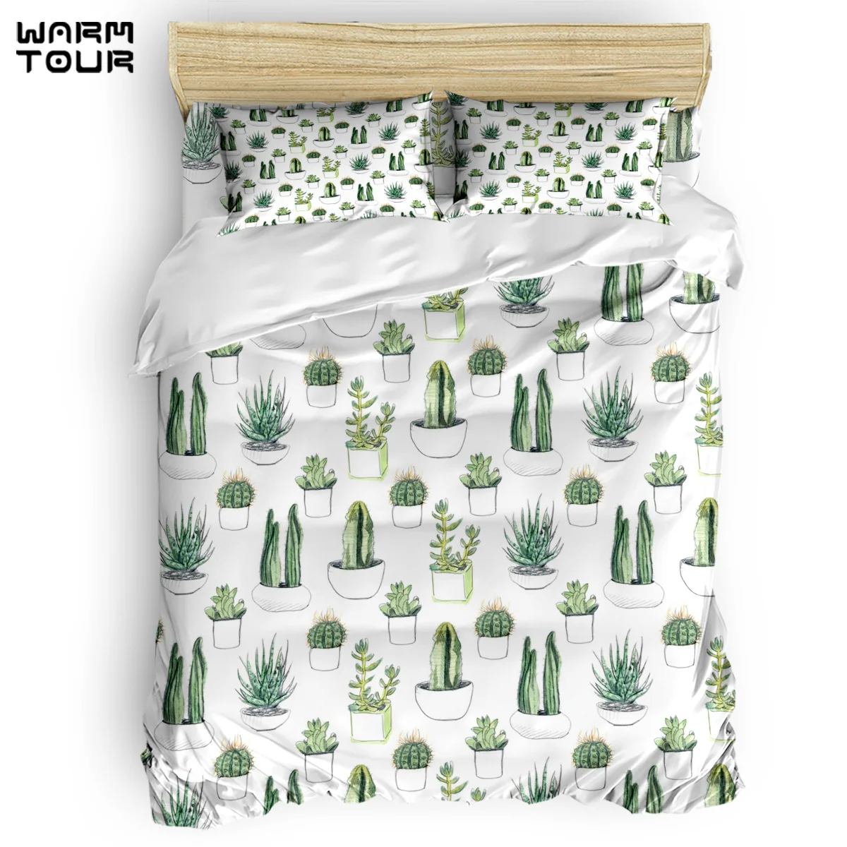 WARMTOUR Duvet Cover Watercolour Cacti & Succulents Duvet Cover Set 4 Piece Bedding Set For Beds
WARMTOUR Duvet Cover Watercolour Cacti & Succulents Duvet Cover Set 4 Piece Bedding Set For Beds