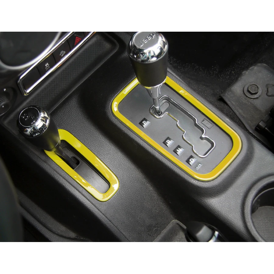 2pcs/set Car Gear Shift Panel Transfer Case Frame Trim Styling Sticker Fit for Jeep Wrangler Unlimited 2011-2017
2pcs/set Car Gear Shift Panel Transfer Case Frame Trim Styling Sticker Fit for Jeep Wrangler Unlimited 2011-2017