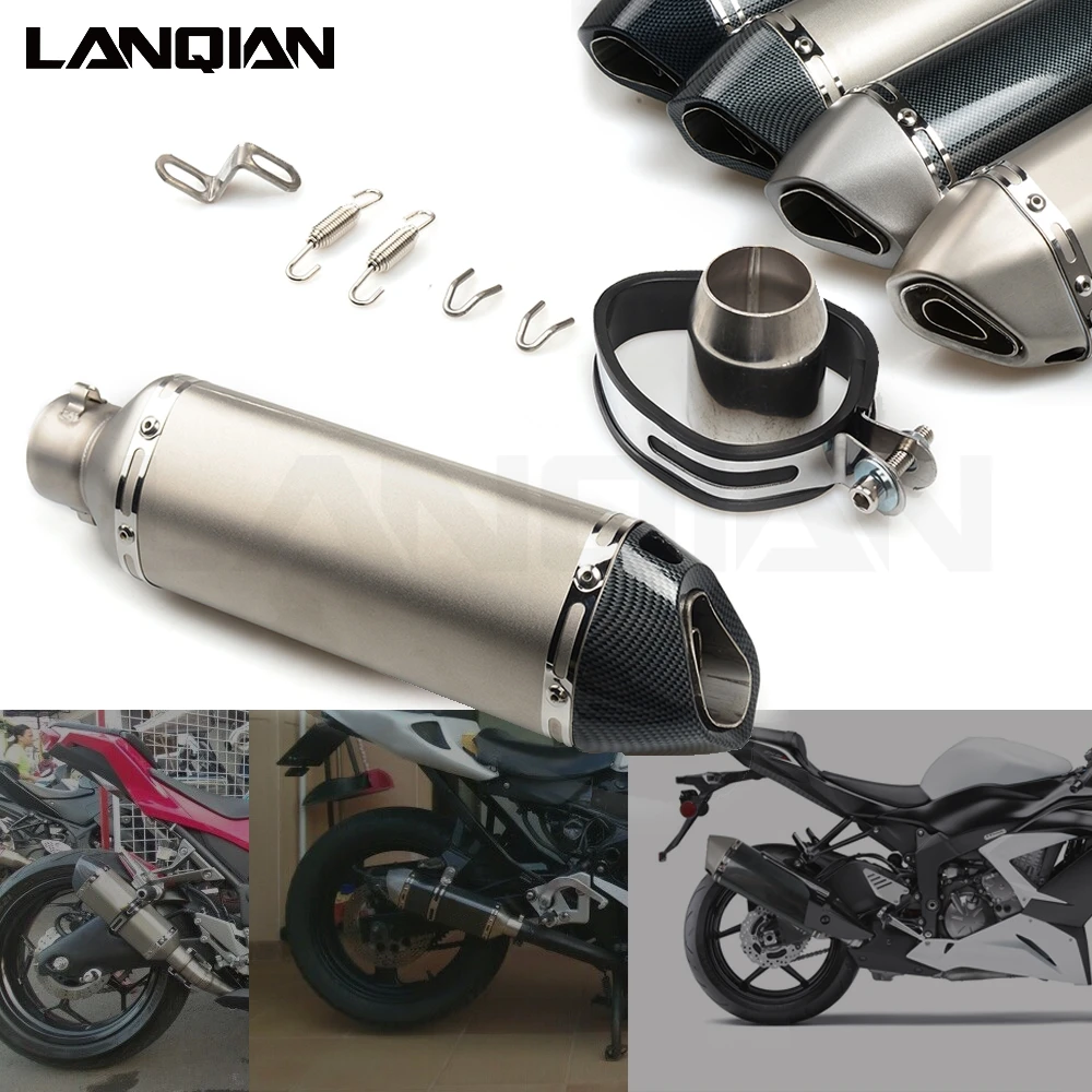 36-51mm Universal Motorcycle Exhaust Modified Pipe Scooter Pit Bike Dirt Motocross For Honda CBR 600 F4i 929 954 RR MSX PCX 125 |