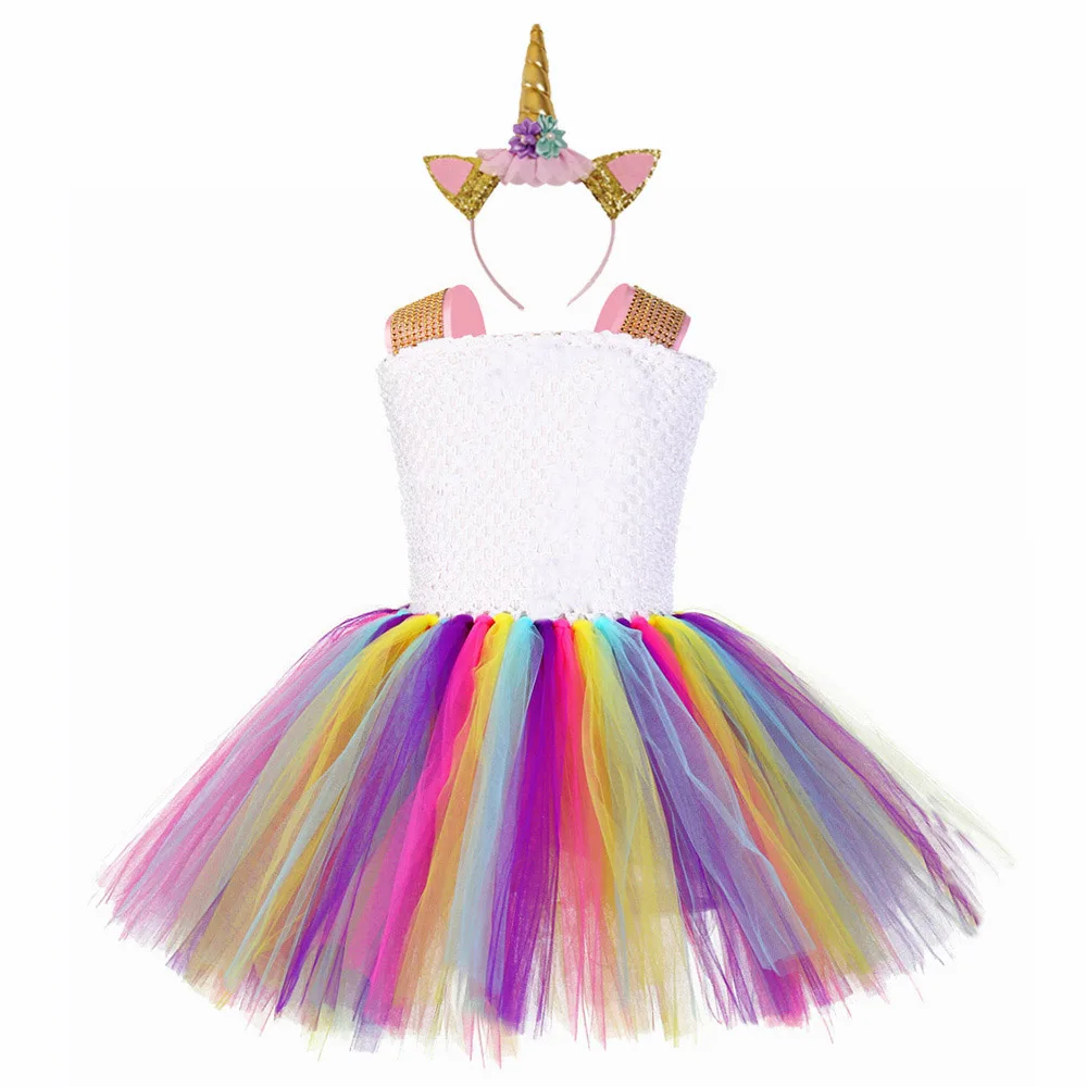Rainbow Nylon Tulle Tutu Lol Unicorn Surprise Dolls Girls Pattern Dress for Girls Pony Unicorn Fairy Costume Ball Gown Children
Rainbow Nylon Tulle Tutu Lol Unicorn Surprise Dolls Girls Pattern Dress for Girls Pony Unicorn Fairy Costume Ball Gown Children