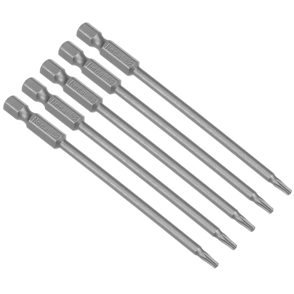 Uxcell Hot Sale 5pcs T8/10/15 Magnetic Torx Head Security 1/4" Shank Screwdriver Bits , 50/100mm Length,DIY Electric Hand Tools
Uxcell Hot Sale 5pcs T8/10/15 Magnetic Torx Head Security 1/4" Shank Screwdriver Bits , 50/100mm Length,DIY Electric Hand Tools
