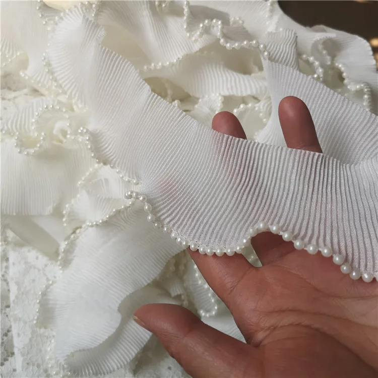 6cm width Diy retro beaded edge white pleated clothing dress lace accessories Free Shipping
6cm width Diy retro beaded edge white pleated clothing dress lace accessories Free Shipping