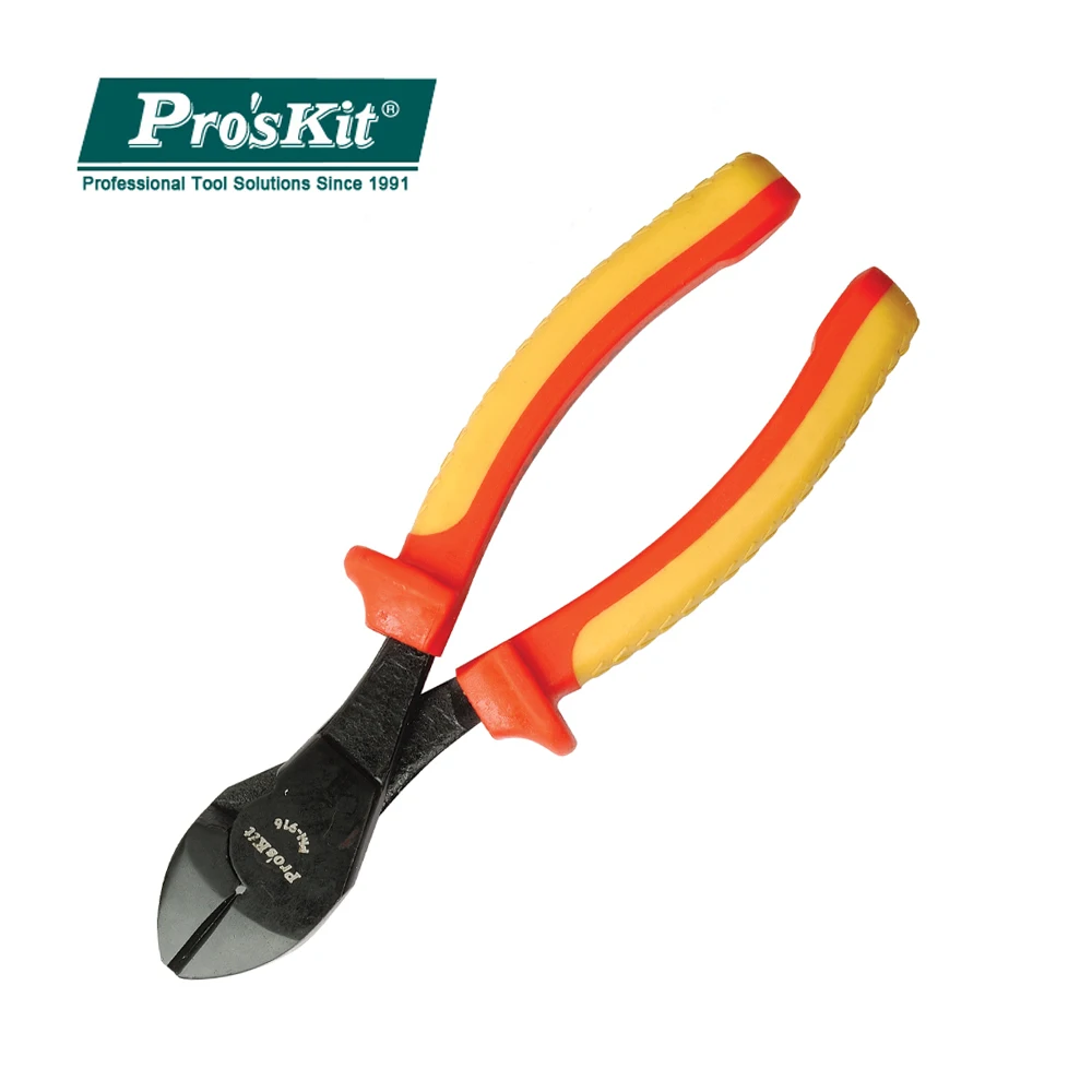 PM-916 Pro'skit High Voltage Cable Shear Clamp Insulated Cutting Stripper Cutting Oblique Mouth Pliers Multitool Hand Tools
PM-916 Pro'skit High Voltage Cable Shear Clamp Insulated Cutting Stripper Cutting Oblique Mouth Pliers Multitool Hand Tools