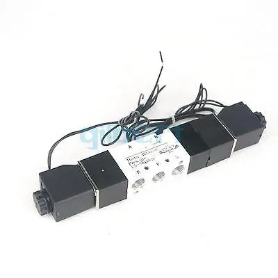 BSPT1/8" DC12V 24V AC110V 220V Solenoid Valve 3/5 Way Double Head Pneumatic 4V130C-06
BSPT1/8" DC12V 24V AC110V 220V Solenoid Valve 3/5 Way Double Head Pneumatic 4V130C-06