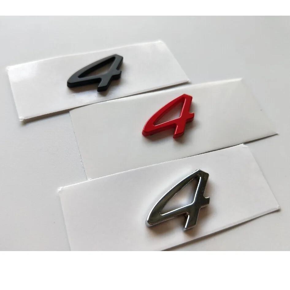Chrome Black Red Letters Number " 4 " Words Car Trunk Lids Lip Front Badge Emblem Emblems Badges Sticker Decal
Chrome Black Red Letters Number " 4 " Words Car Trunk Lids Lip Front Badge Emblem Emblems Badges Sticker Decal