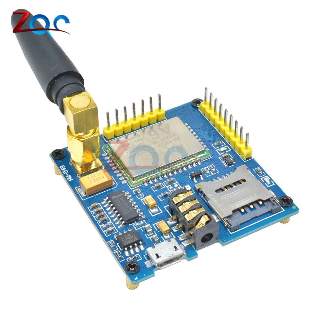 A6 GSM GPRS модуль TTL/RS232 серийная основная макетная плата с антенной текст