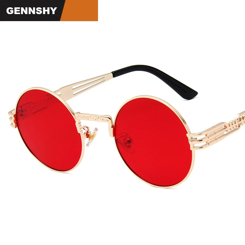 2018 Newest Steampunk Sunglasses Women Vintage Small Round Sunglasses Unique High Quality Metal Sunglasses Gold Frame Red Lenses
2018 Newest Steampunk Sunglasses Women Vintage Small Round Sunglasses Unique High Quality Metal Sunglasses Gold Frame Red Lenses