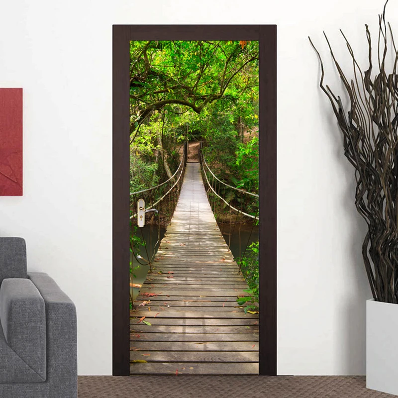 3D Door Stickers Waterproof PVC Wallpaper Self-adhesive Wall Decal DIY Art Mural Drawbridge Home Decoration
3D Door Stickers Waterproof PVC Wallpaper Self-adhesive Wall Decal DIY Art Mural Drawbridge Home Decoration