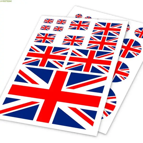 England flag design sticker on car /laptop/bicycle,hot doodle vinyl waterproof sticker,2 models available
England flag design sticker on car /laptop/bicycle,hot doodle vinyl waterproof sticker,2 models available