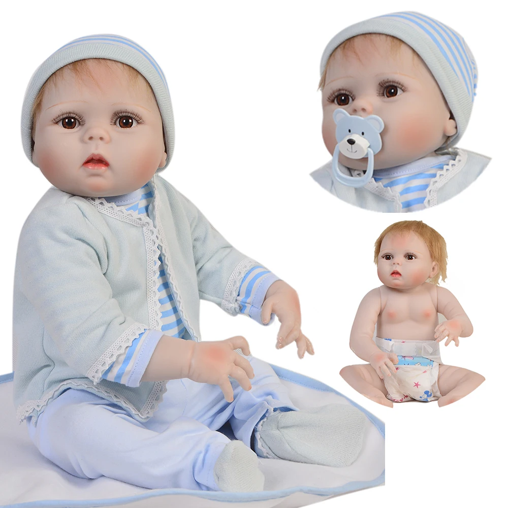 Bebe doll Reborn 23"57cm full silicone body baby boy born dolls gift for child girl princess doll bb reborn menino boneca
Bebe doll Reborn 23"57cm full silicone body baby boy born dolls gift for child girl princess doll bb reborn menino boneca