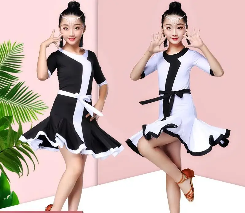 High quality White black latin dance competition dresses latin dance dress for girls kids latin dance costume for girls kids
High quality White black latin dance competition dresses latin dance dress for girls kids latin dance costume for girls kids