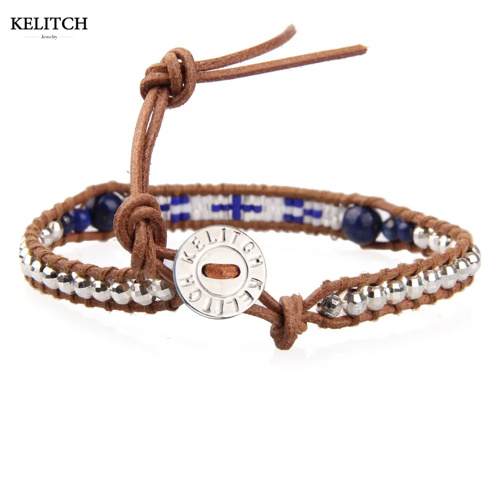 KELITCH Handmade Jewelry Beaded Bracelets Accessories Single Wrap Leather Cuff Bangle Adjustable Ladies Hard Bracelet Wholesale
KELITCH Handmade Jewelry Beaded Bracelets Accessories Single Wrap Leather Cuff Bangle Adjustable Ladies Hard Bracelet Wholesale