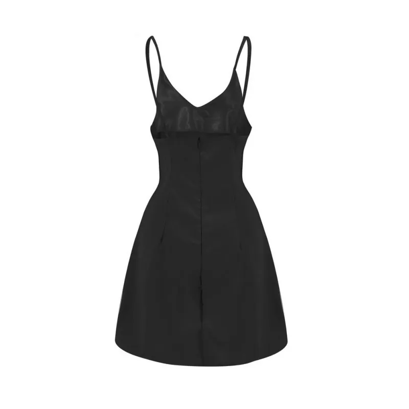 2019 Summer Elegant Beach Dress Vintage Black Cami Dress Casual Short Backless Mini Dress
2019 Summer Elegant Beach Dress Vintage Black Cami Dress Casual Short Backless Mini Dress