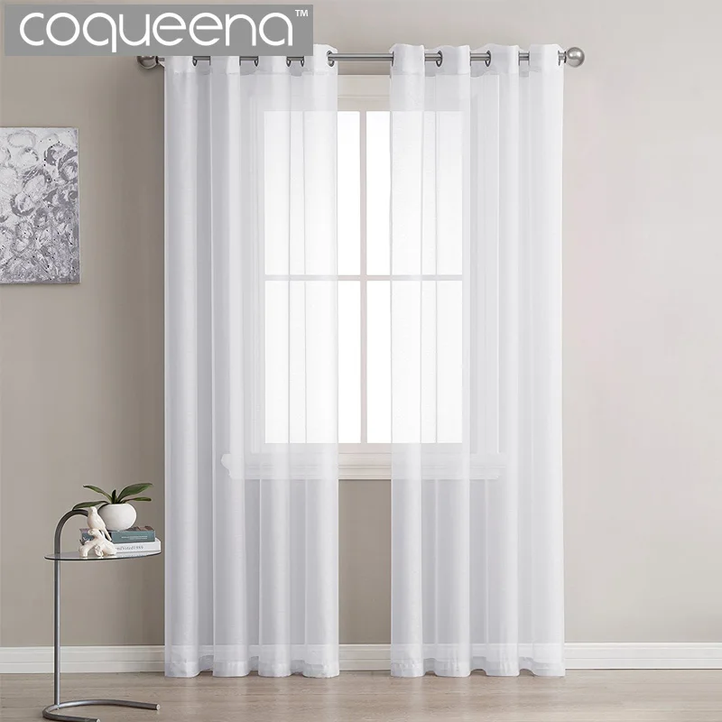 Modern Plain White Sheer Curtains Kitchen Voile Tulle Curtains for Living Room Bedroom Door Window Custom Ready Made, 1 Panel
Modern Plain White Sheer Curtains Kitchen Voile Tulle Curtains for Living Room Bedroom Door Window Custom Ready Made, 1 Panel