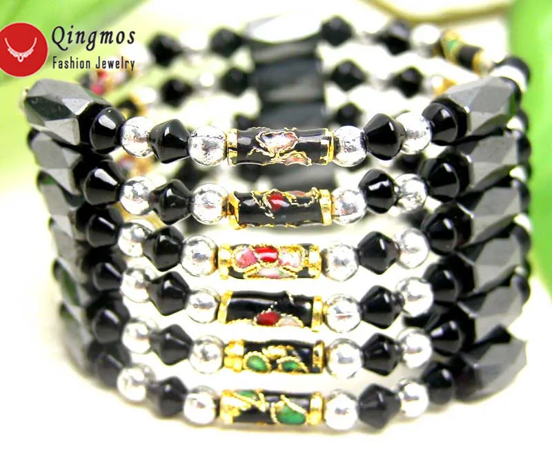 Qingmos Trendy Cloisonne Bracelet for Women with Black Cloisonne & Black Hematite Magnetic Long Necklace Bracelet Jewelry 5182
Qingmos Trendy Cloisonne Bracelet for Women with Black Cloisonne & Black Hematite Magnetic Long Necklace Bracelet Jewelry 5182