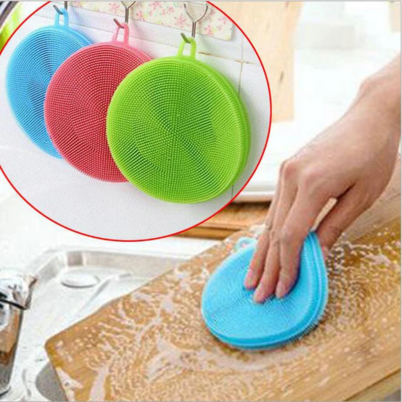 Kitchen Accessories Silicone Dish Washing Brush Bowl Pot Pan Wash Cleaning Brushes Cooking Tool Cleaner Sponges Scouring Pads
Kitchen Accessories Silicone Dish Washing Brush Bowl Pot Pan Wash Cleaning Brushes Cooking Tool Cleaner Sponges Scouring Pads