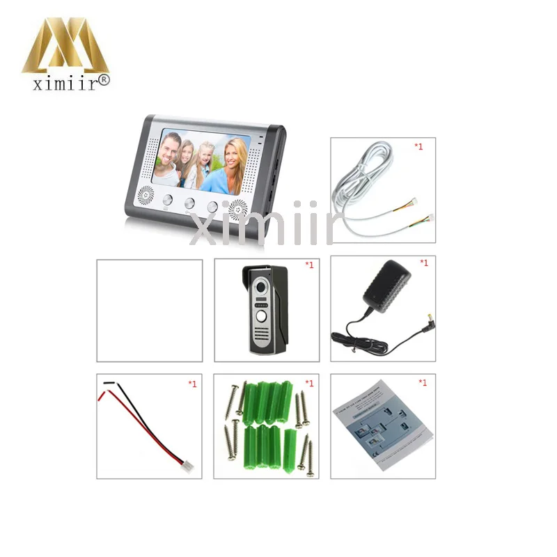 Fashionable 7"color TFT LCD With IR Camera Night Handsfree Monitor Video Door Bell Color Screen Video Door Phone 801M11
Fashionable 7"color TFT LCD With IR Camera Night Handsfree Monitor Video Door Bell Color Screen Video Door Phone 801M11