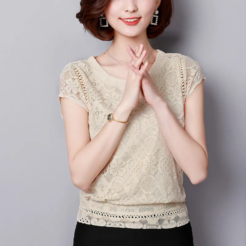 2019 New Fashion Summer Women Tops And Blouse Short Sleeve O Neck Lace Hollow Out Shirt Office Lady Casual Clothes Plus Size
2019 New Fashion Summer Women Tops And Blouse Short Sleeve O Neck Lace Hollow Out Shirt Office Lady Casual Clothes Plus Size
