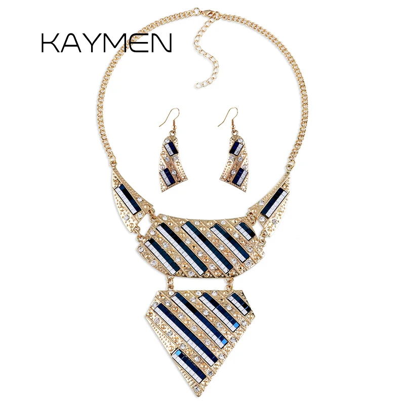 KAYMEN Gold Plated Statement Necklace Sets for Women Girls Rhinestones Metal Bohe Bib Chunky Pendant Chokers Jewelry Wholesale
KAYMEN Gold Plated Statement Necklace Sets for Women Girls Rhinestones Metal Bohe Bib Chunky Pendant Chokers Jewelry Wholesale