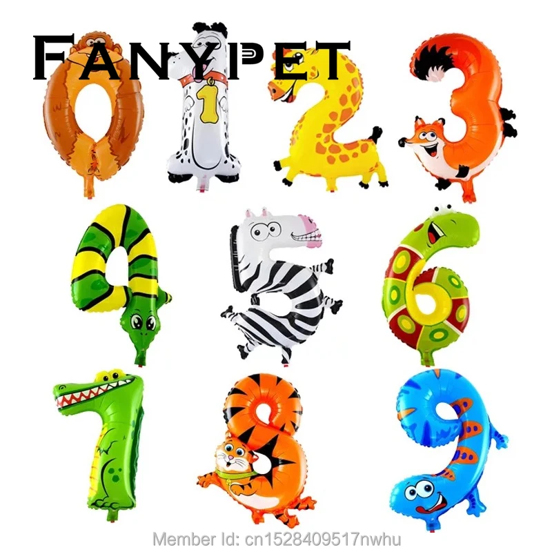 10PCS 16inch Animal Number Foil Balloons Kids Party Decoration Happy Birthday Wedding Decoration Ballon Gift
10PCS 16inch Animal Number Foil Balloons Kids Party Decoration Happy Birthday Wedding Decoration Ballon Gift