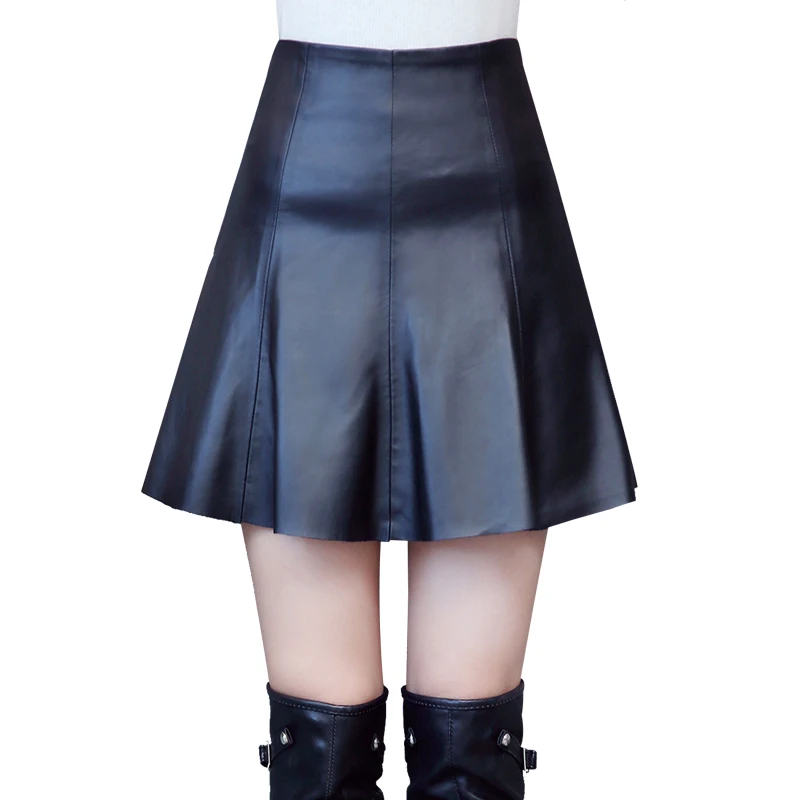 Ms. Spring and Autumn new leather skirt short paragraph Slim thin wild sexy fashion pleated skirts big skirt TB190107
Ms. Spring and Autumn new leather skirt short paragraph Slim thin wild sexy fashion pleated skirts big skirt TB190107