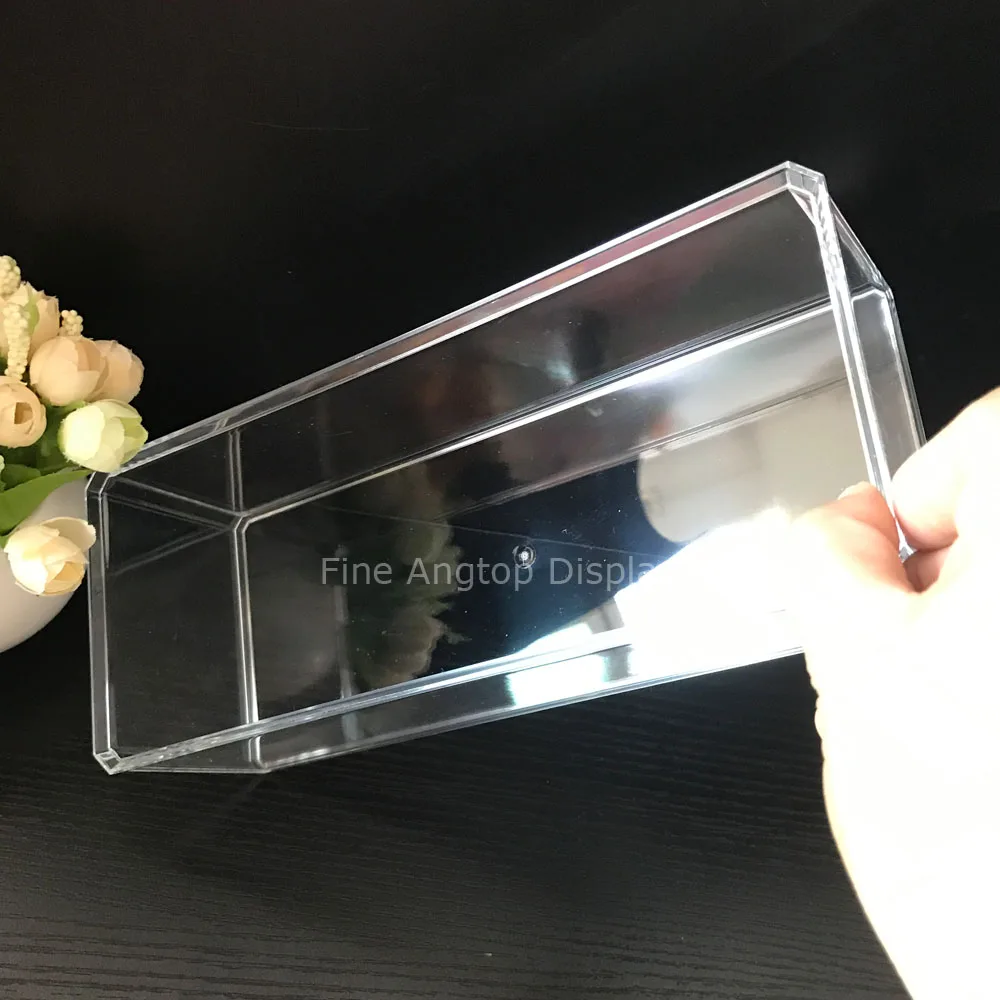 Clear rectangle plastic jewelry storage box necklace display tray cosmetic display box no cover
Clear rectangle plastic jewelry storage box necklace display tray cosmetic display box no cover