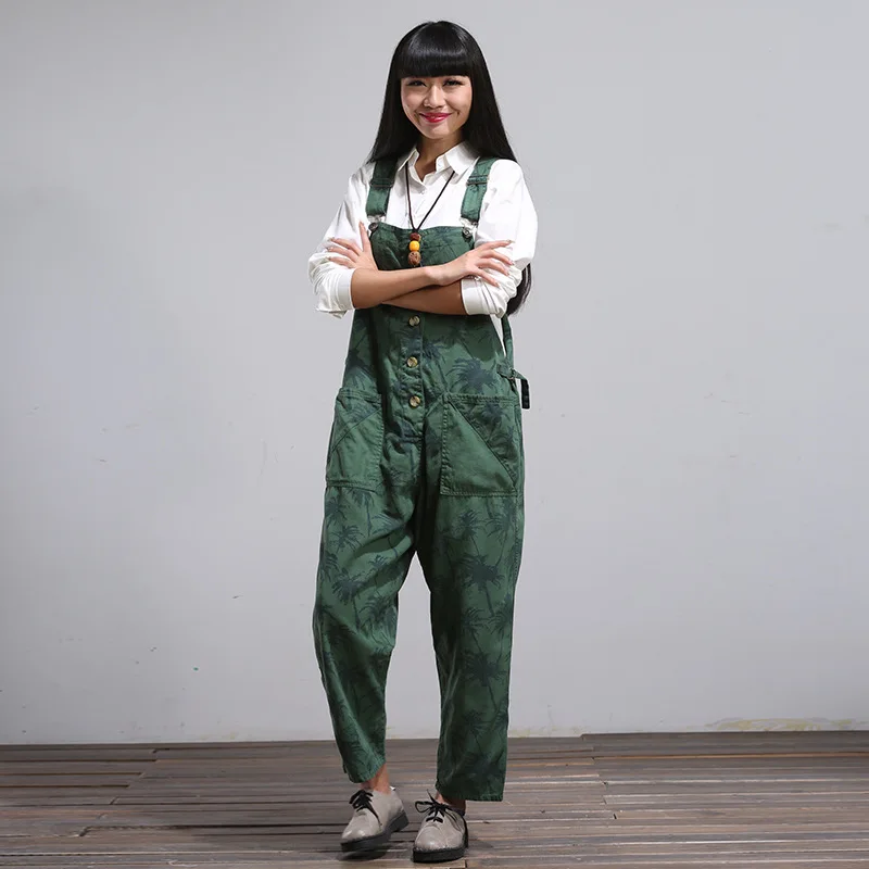 Cotton Wide Leg Denim Overalls Women Autumn Japan Style Jean Jumpsuit Female Drop Crotch Print Romper Big Size Baggy Suspenders
Cotton Wide Leg Denim Overalls Women Autumn Japan Style Jean Jumpsuit Female Drop Crotch Print Romper Big Size Baggy Suspenders