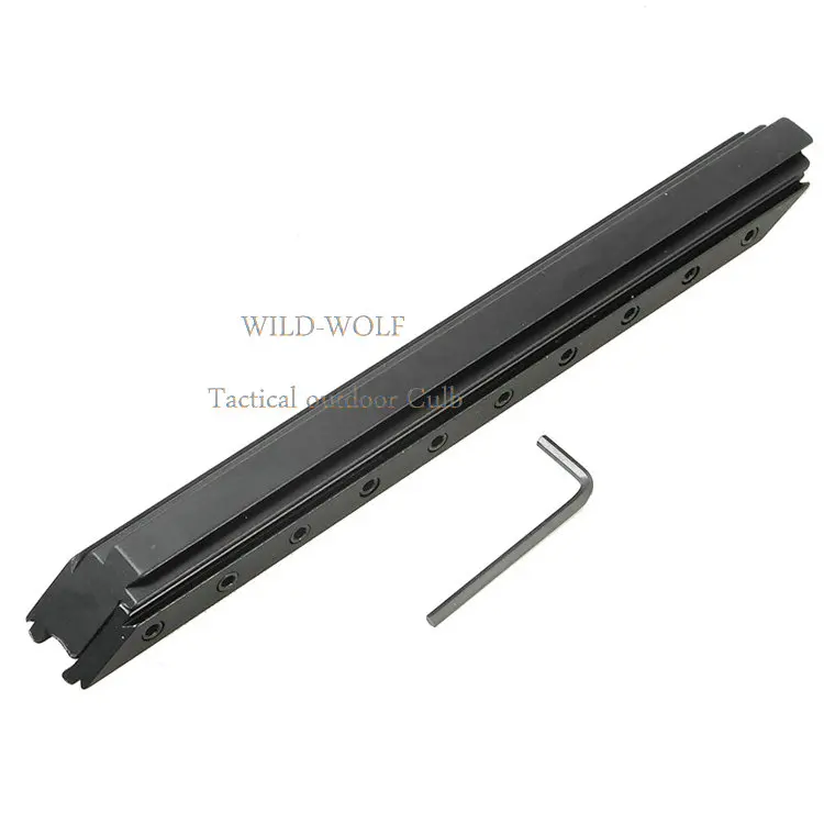 Tactical Extend dovetail Weaver Picatinny Rail 11mm to 11/20mm tactical Scope Mount M-Armor 230mm For Rifle Scope
Tactical Extend dovetail Weaver Picatinny Rail 11mm to 11/20mm tactical Scope Mount M-Armor 230mm For Rifle Scope