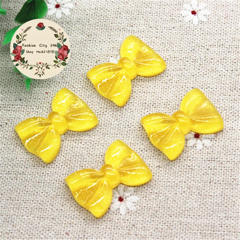 10pcs kawaii Glittle Yellow Bow Resin Flatback Cabochon DIY Decorative Craft Scrapbooking,18*25mm
10pcs kawaii Glittle Yellow Bow Resin Flatback Cabochon DIY Decorative Craft Scrapbooking,18*25mm