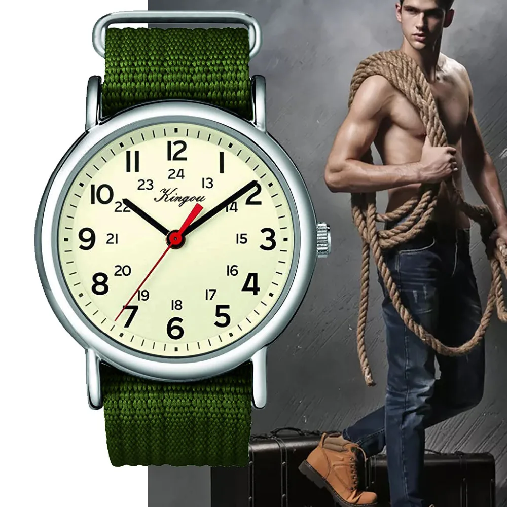 Hot Stylish Cool Men's Watch Arabic Numerals 24 Hour Military Time Nylon Belt Watch Clock Men Quartz WristWatch Reloj Hombre #F
Hot Stylish Cool Men's Watch Arabic Numerals 24 Hour Military Time Nylon Belt Watch Clock Men Quartz WristWatch Reloj Hombre #F