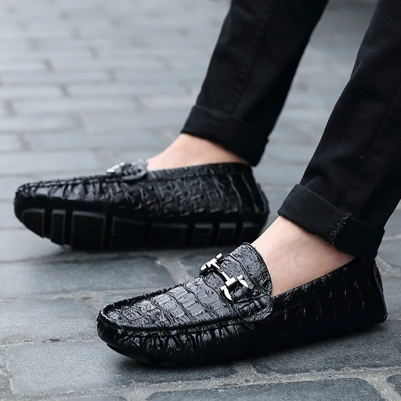 Alligator Style Moccasins Men Shoes Casual Embossed Leather Men Loafers Driving Shoes Slip On
Alligator Style Moccasins Men Shoes Casual Embossed Leather Men Loafers Driving Shoes Slip On