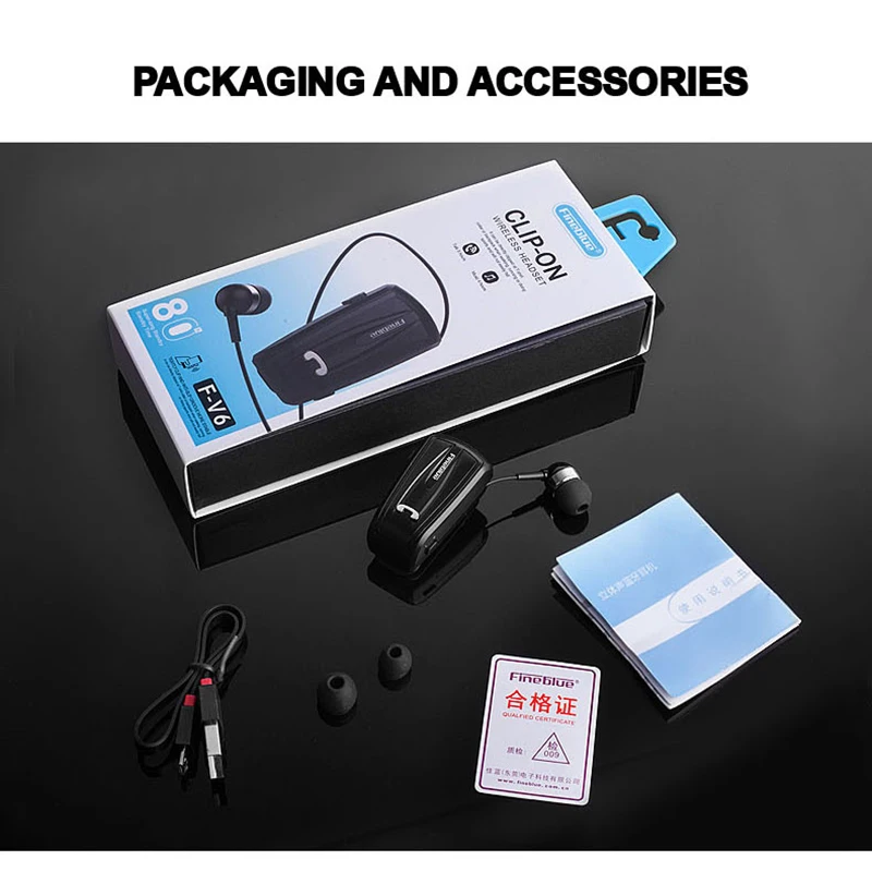 FINEBLUE F-V6 Wireless Earphone Bluetooth Handsfree Earbuds business Bluetooth clip earphone Sport For phone
FINEBLUE F-V6 Wireless Earphone Bluetooth Handsfree Earbuds business Bluetooth clip earphone Sport For phone