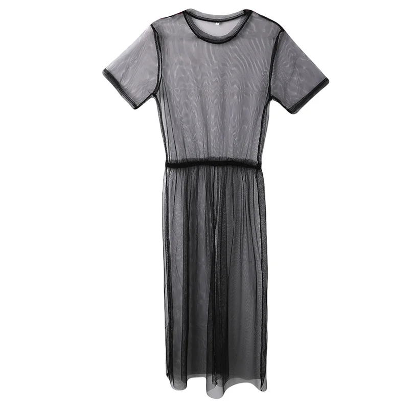 New Fashion Women summer sexy mesh long Dress short sleeve o-neck loose solid straight long beach casual dress
New Fashion Women summer sexy mesh long Dress short sleeve o-neck loose solid straight long beach casual dress