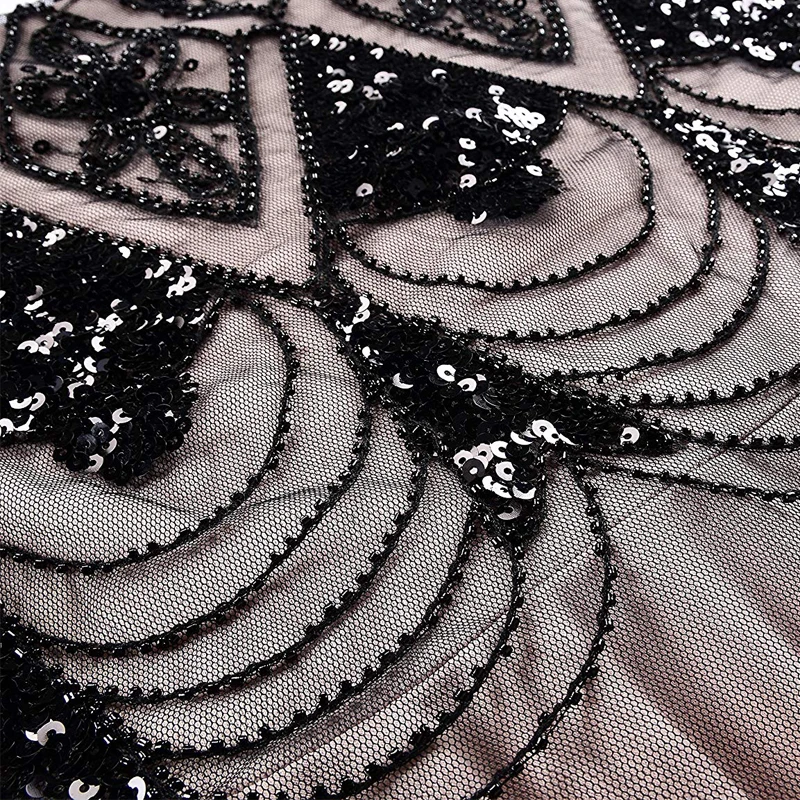 1920s Gatsby Charleston Sequin Bead Fringe Flapper Dress Vestido Opera Costume Double V-Neck Tiered Tassel Party Dress 
1920s Gatsby Charleston Sequin Bead Fringe Flapper Dress Vestido Opera Costume Double V-Neck Tiered Tassel Party Dress