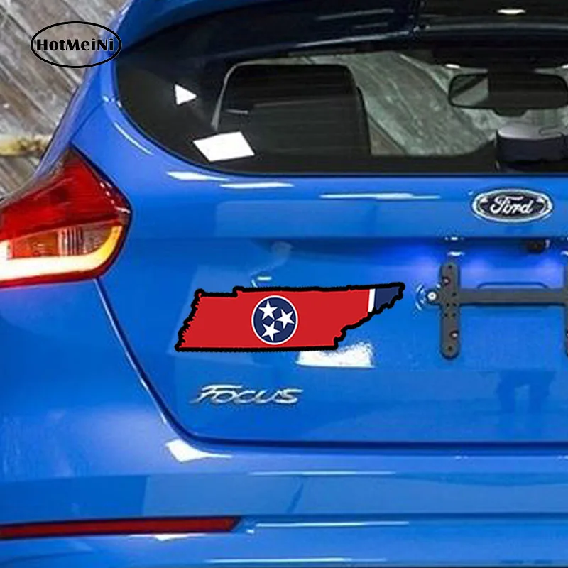 HotMeiNi 13cm x 5cm Car Styling Tennessee State Flag Map - printed vinyl decal sticker TN USA Waterproof Accessories | Автомобили и